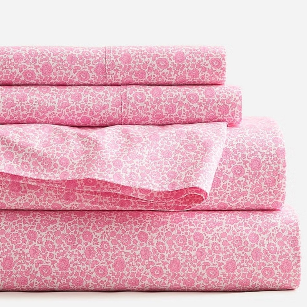 J. Crew King sheet set in Liberty® D'Anjo Coast fabric